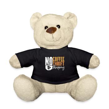 Friperie Pas de café Pas d’amateur de café friperie - Nounours - noir - Devant