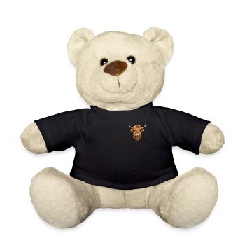 Highland bovins Logo emblème Highland vache Highland Highland - Nounours - noir - Devant