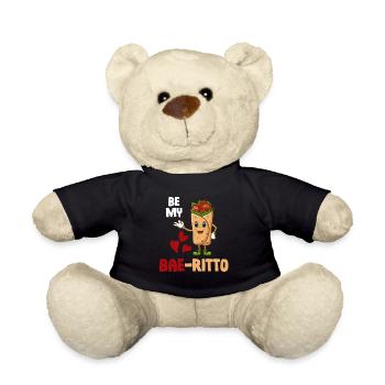 Be My Bae-ritto Burrito Mexican Margarita - Teddy Bear - black - Front