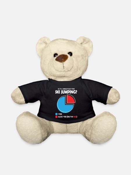 Is it a great Day for ski jumping - Teddy - Schwarz
