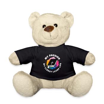 Clergy Lover My Passion My Clergy Lover Clergyman - Teddy Bear - black - Front