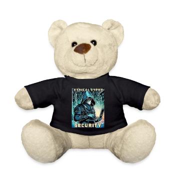 Ethical Cyber Security - Teddy Bear - black - Front