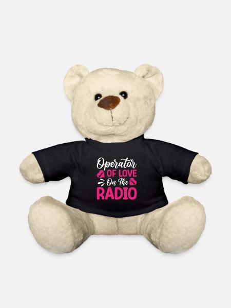 Radio Moderator Valentinstag Operator Love Radio - Teddy - Schwarz