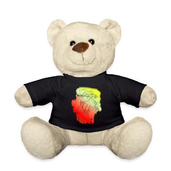 COLOR SCHNAUZER ONE LINE - Teddy Bear - black - Front