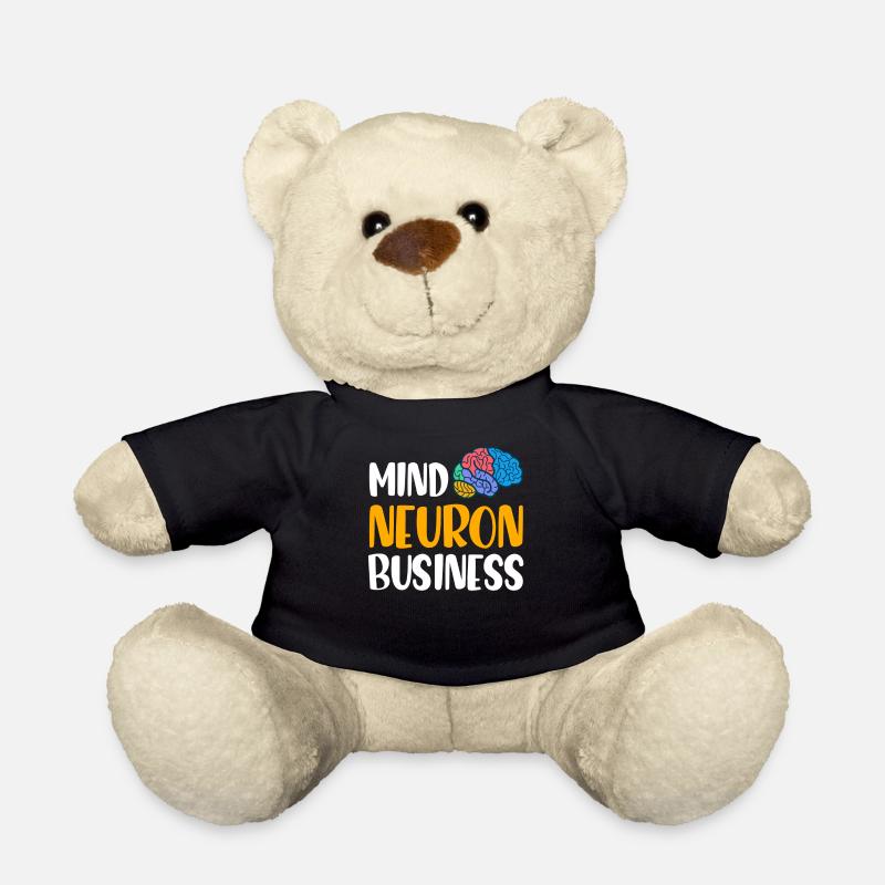 Mind Neuron Business Lustiger Neurodoktor - Teddy - Schwarz