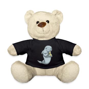 Dolphin Banana - Teddy Bear - black - Front
