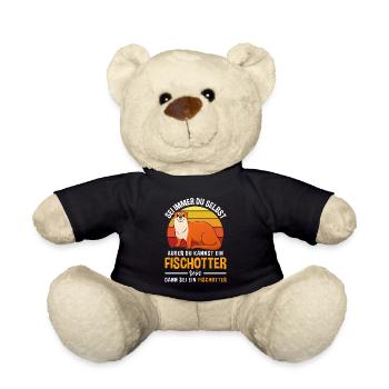 Fischotter Wassermarder Otter - Teddy - Schwarz - Vorne