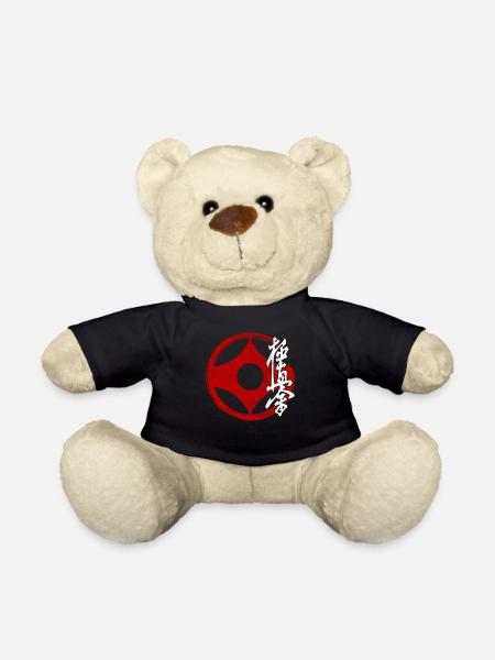Karaté Kyokushinkai Kanji Art Martial Vintage - Nounours - noir