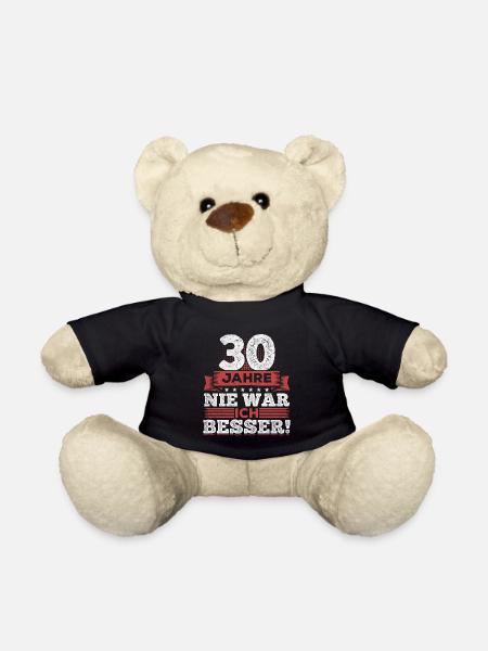 30. Geburtstag - Teddy - Schwarz