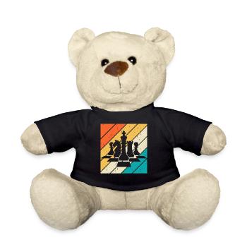Schach - Teddy - Schwarz - Vorne