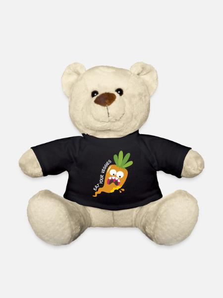 Mangez vos légumes végétalien végétal légumes végétalien végétalien - Nounours - noir