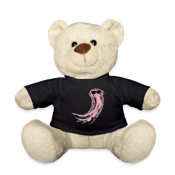 Jellyfish with Sunglasses - Teddy Bear - black - Front