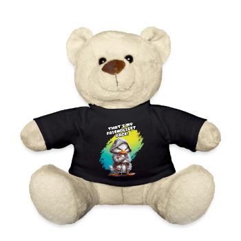 THAT'S MY FRIENDLIEST FACE. Duck, Humor, Fun, Fun - Teddy Bear - black - Front