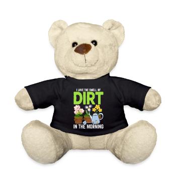 Dirt Gardening Funny Gardener Pothead Plant - Teddy Bear - black - Front