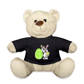 Coloriage de Pâques de Bunny - Nounours - noir - Devant