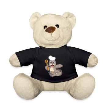 Seal Cook Cooking Pot Cooking - Teddy Bear - black - Front