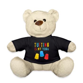 Tufting is my yoga - carpet tufting - tufter - Teddy Bear - black - Front