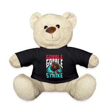 Funny bowling team bowler strike bowling club - Teddy Bear - black - Front