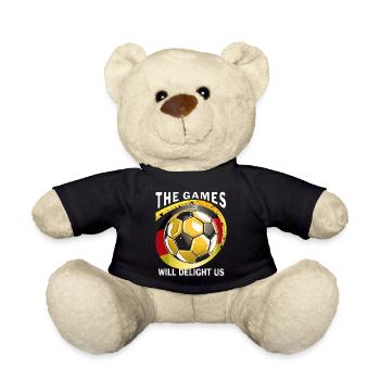 FUSSBALL THE GAMES WILL DELIGHT US - Teddy - Schwarz - Vorne