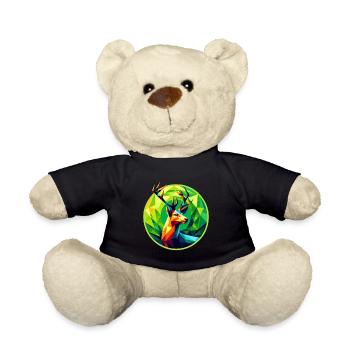Deer - Teddy Bear - black - Front