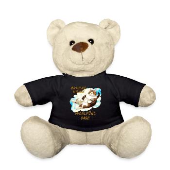 CAT NEED MY FEEL-GOOD - Teddy Bear - black - Front