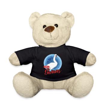 Schwan Schwanenliebhaber Schwäne Geschenk - Teddy - Schwarz - Vorne