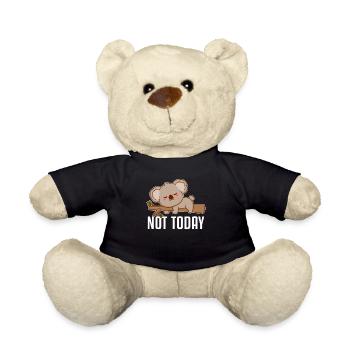 Not Today Koalabear Eucalyptus Phascolarctos - Teddy Bear - black - Front