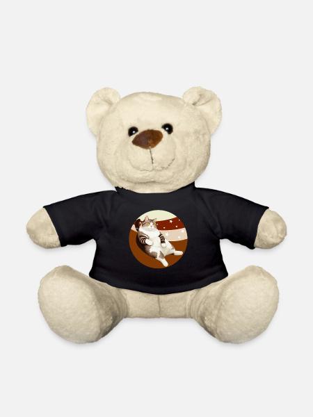 KATZE FETT - Teddy - Schwarz