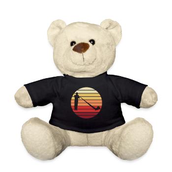 Alphorn Gift - Melody in the Sunset - Teddy Bear - black - Front