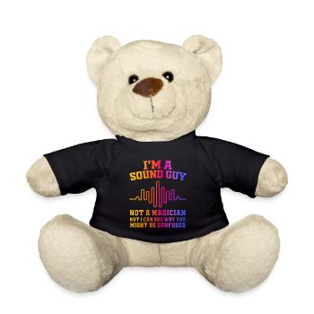 Sound Guy Not A Magician - Teddy Bear - black - Front
