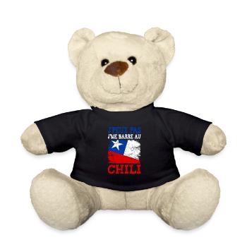 Je peux pas je me barre au Chili - Nounours - noir - Devant