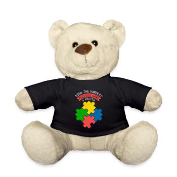Même les puzzles les plus difficiles ont une pièce de solution Jig - Nounours - noir - Devant