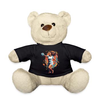 Handball Woman Streetwear Iconic Style - Teddy Bear - black - Front