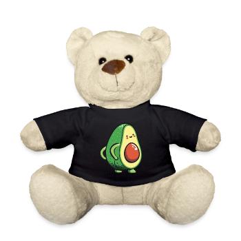 Avocat Guacamole Vegan Cadeau - Nounours - noir - Devant