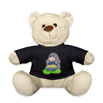 Coffre au trésor de taupe Or - Nounours - noir - Devant