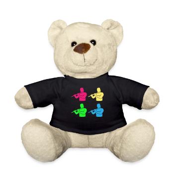 Querflöten Ensemble Bunte Harmonie - Teddy - Schwarz - Vorne