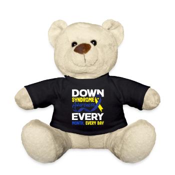 L’amour ne compte pas les chromosomes du syndrome de Down - Nounours - noir - Devant