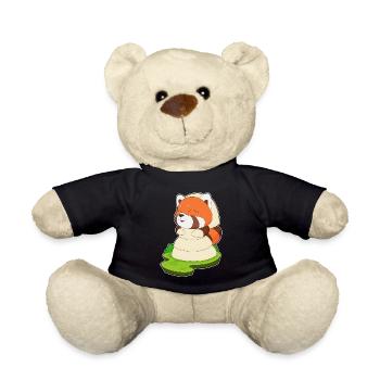 Red Panda Bridal Veil Wedding - Teddy Bear - black - Front