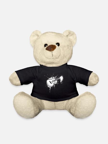 Dessin de guitare - Nounours - noir
