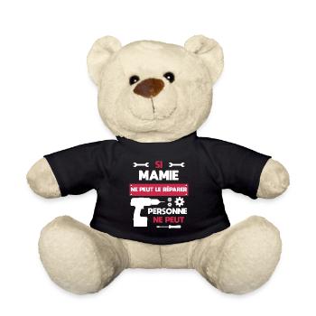 Grandma DIY Handyman Humor Grandma - Teddy Bear - black - Front