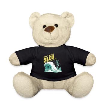 Luge Neige Luge Sport d’hiver Winter Outdood - Nounours - noir - Devant