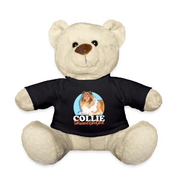Collie chien papa cheveux longs Collie chien cadeau - Nounours - noir - Devant