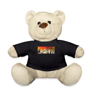 Explore Utah National Parks Mountains - Teddy Bear - black - Front