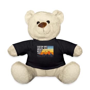 Explore Utah National Parks Mountains - Teddy Bear - black - Front