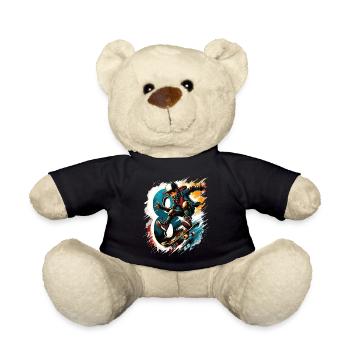 Skateboard Skater Design pour les garçons de 8 ans - Nounours - noir - Devant