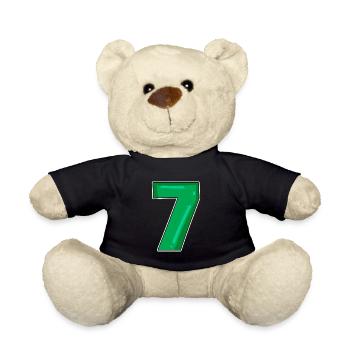 7 grün nummer - Teddy - Schwarz - Vorne