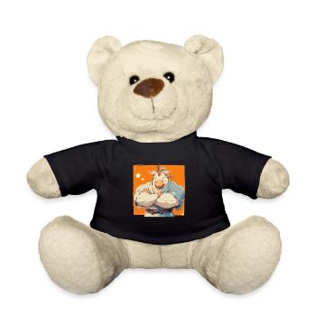 Einhorn Kawaii Japanisch - Teddy - Schwarz - Vorne