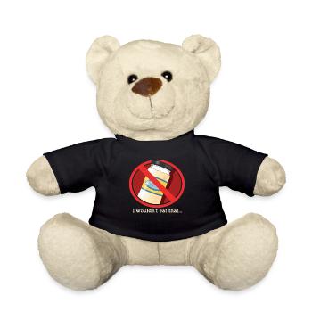Mayonnaise I Wouldn't Eat Mayo Gift - Teddy Bear - black - Front