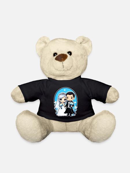just married - pour mariage - Nounours - noir
