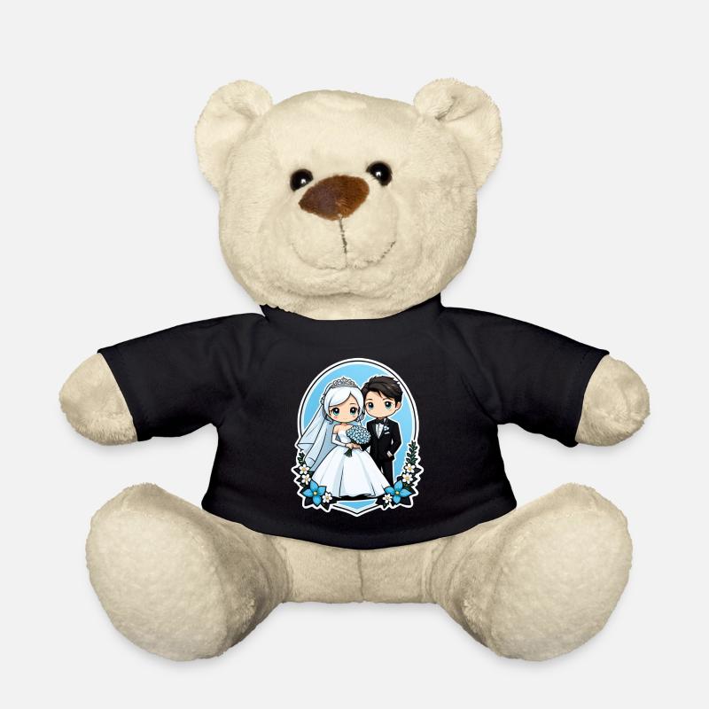 just married - pour mariage - Nounours - noir